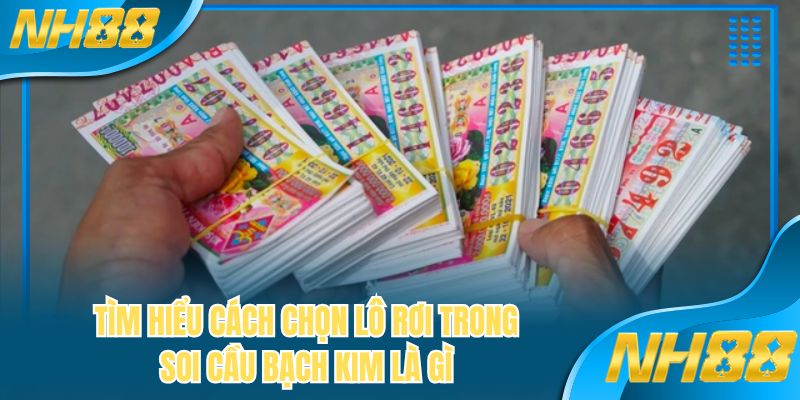 Tìm hiểu cách chọn lô rơi trong soi cầu bạch kim là gì